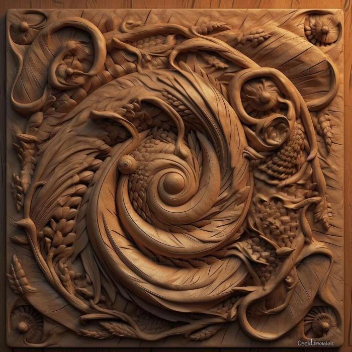 Patterns and decorations (stl Taskens 1, PATTERN_1753) 3D models for cnc